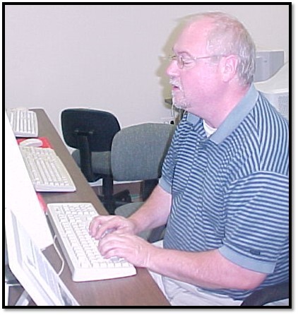 Typing on a keyboard